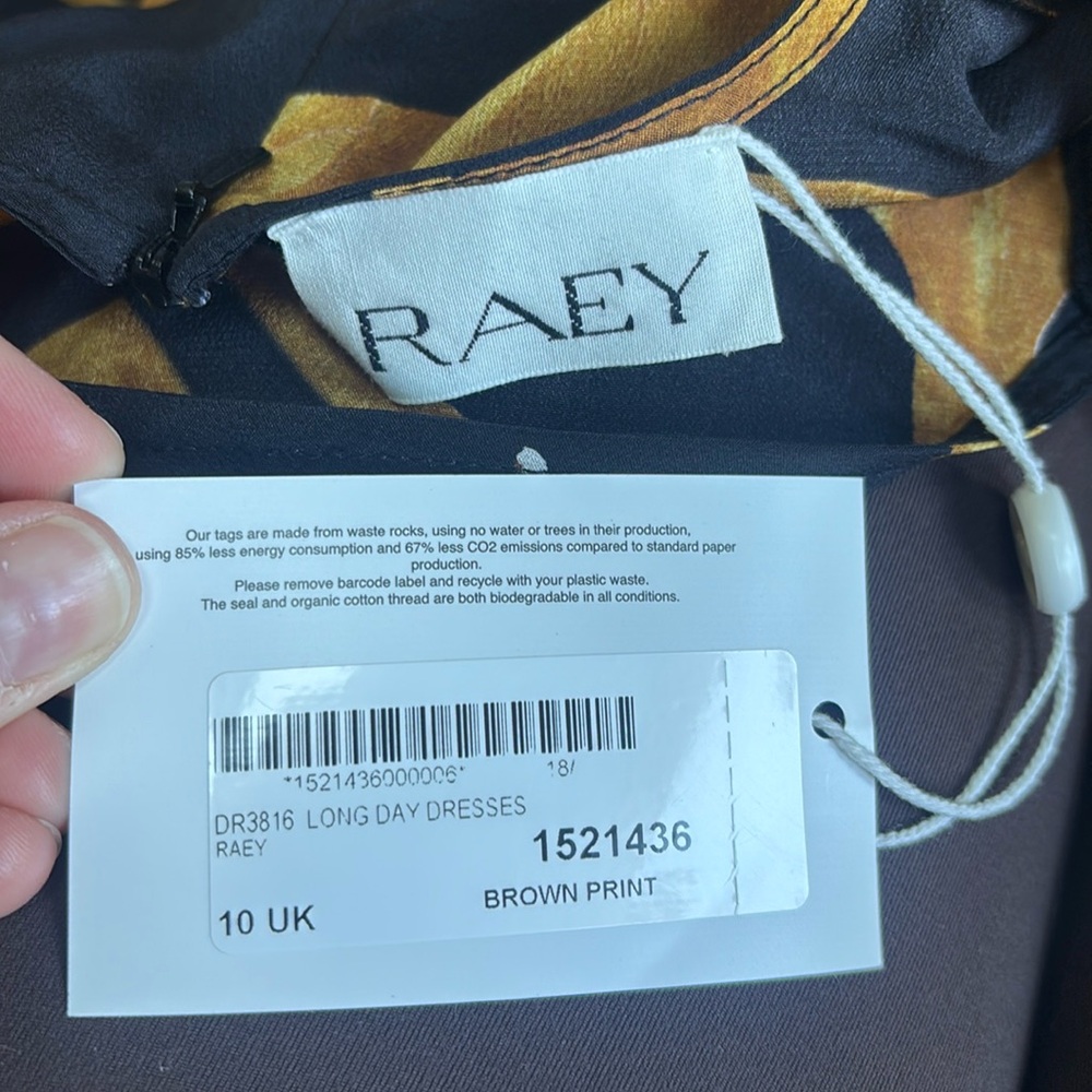 New with tags Raey dress -somewhat sheer- size 10IK/8us.